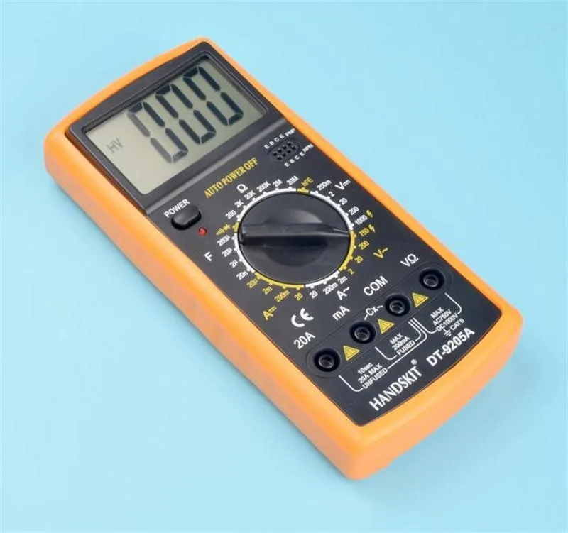 New Digital Voltmeter Multimeter VC9205 Ohmmeter Ammeter Capacitance Tester 